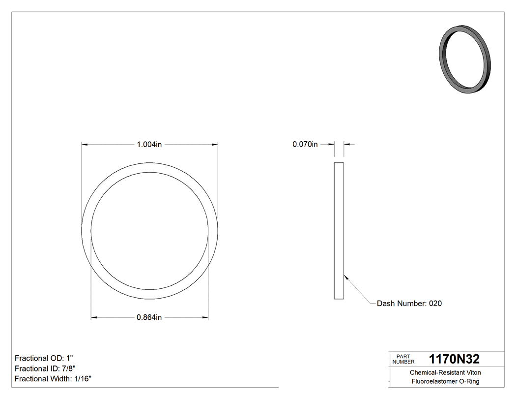 Technical drawing - 1170N32